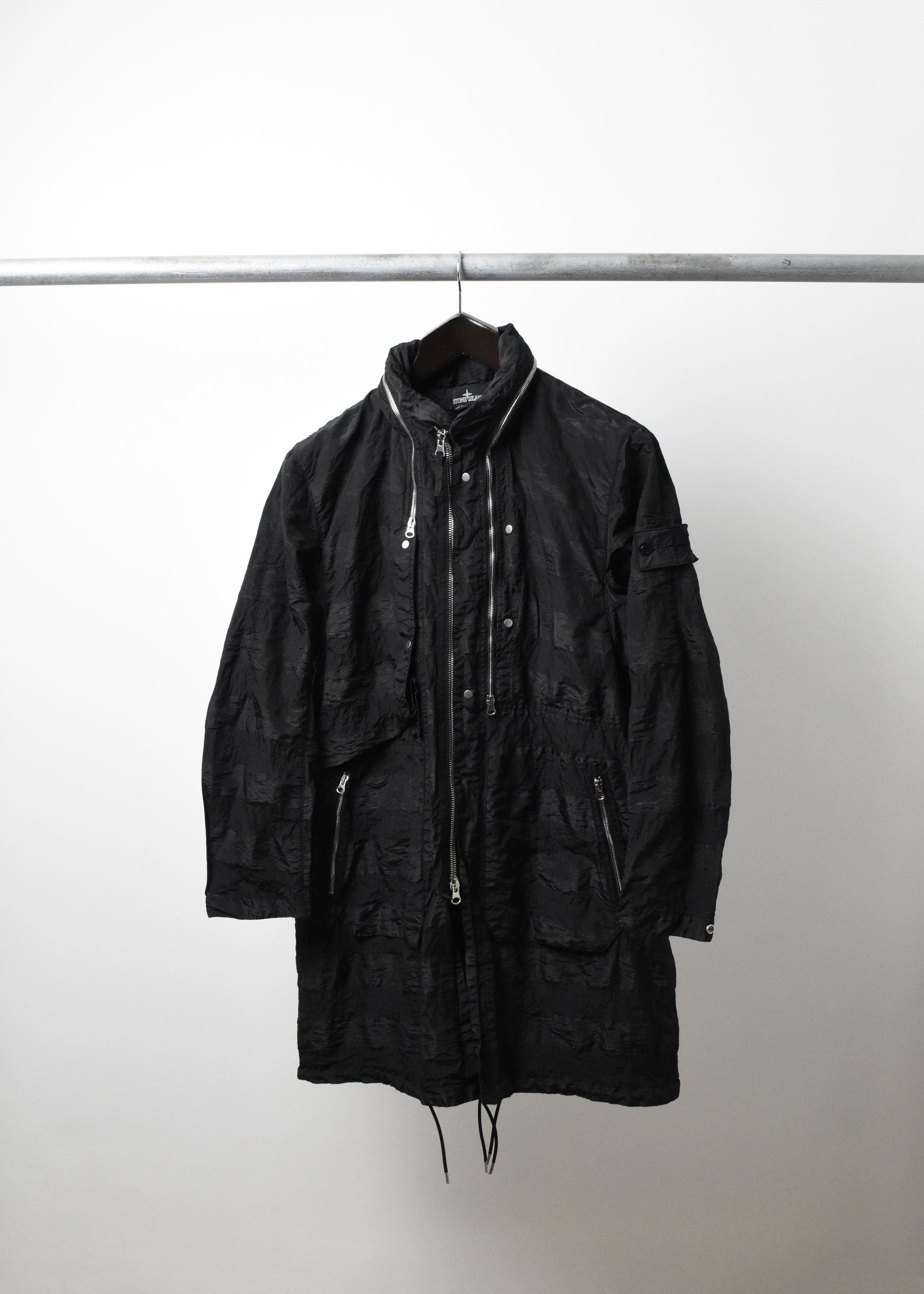 STONE ISLAND SHADOW PROJECT STRIPED NYLON METAL PARKA (M/L)