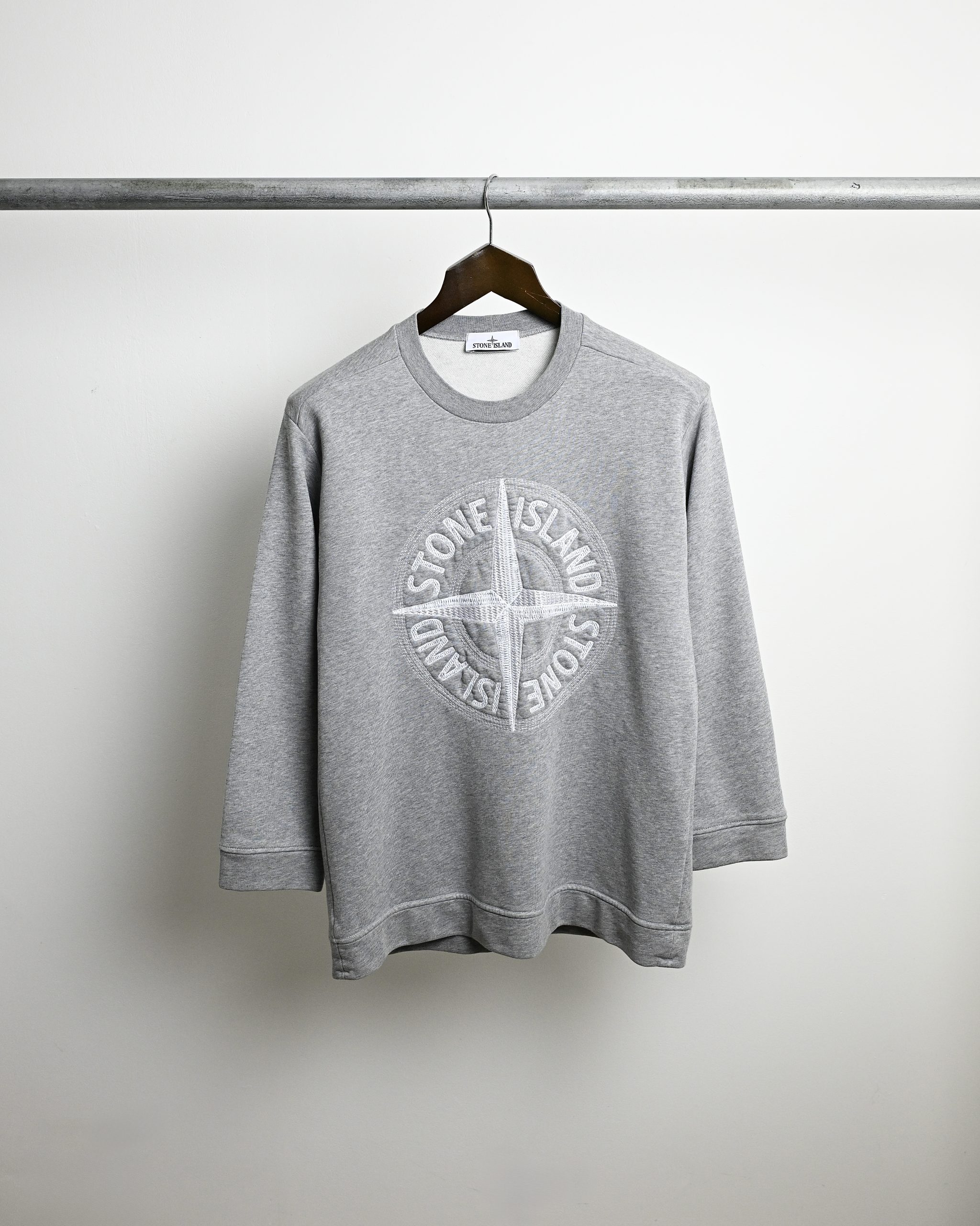 AW17 STONE ISLAND GARMENT DYED CREW SWEATSHIRT (S/M) - Jazzy Badger