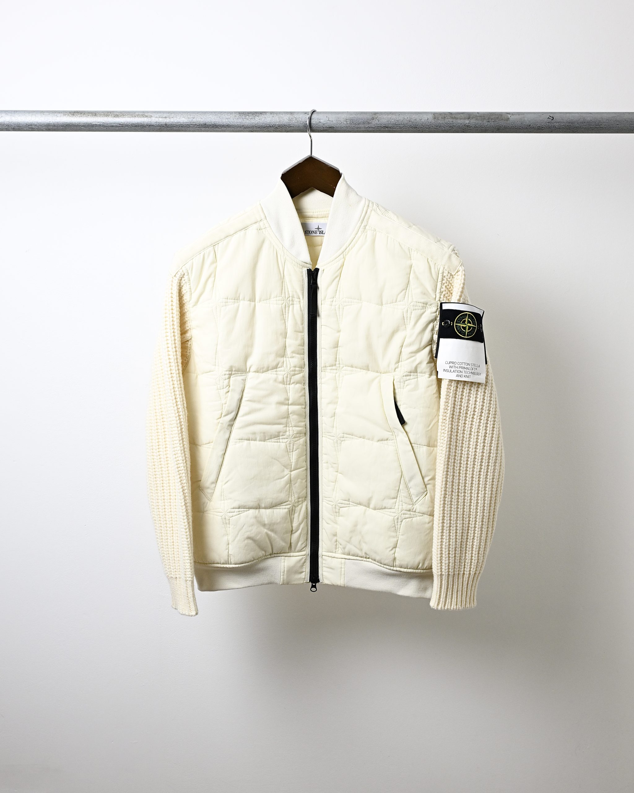 STONE ISLAND AW22 CUPRO COTTON STELLA PRIMALOFT KNIT BOMBER (M)