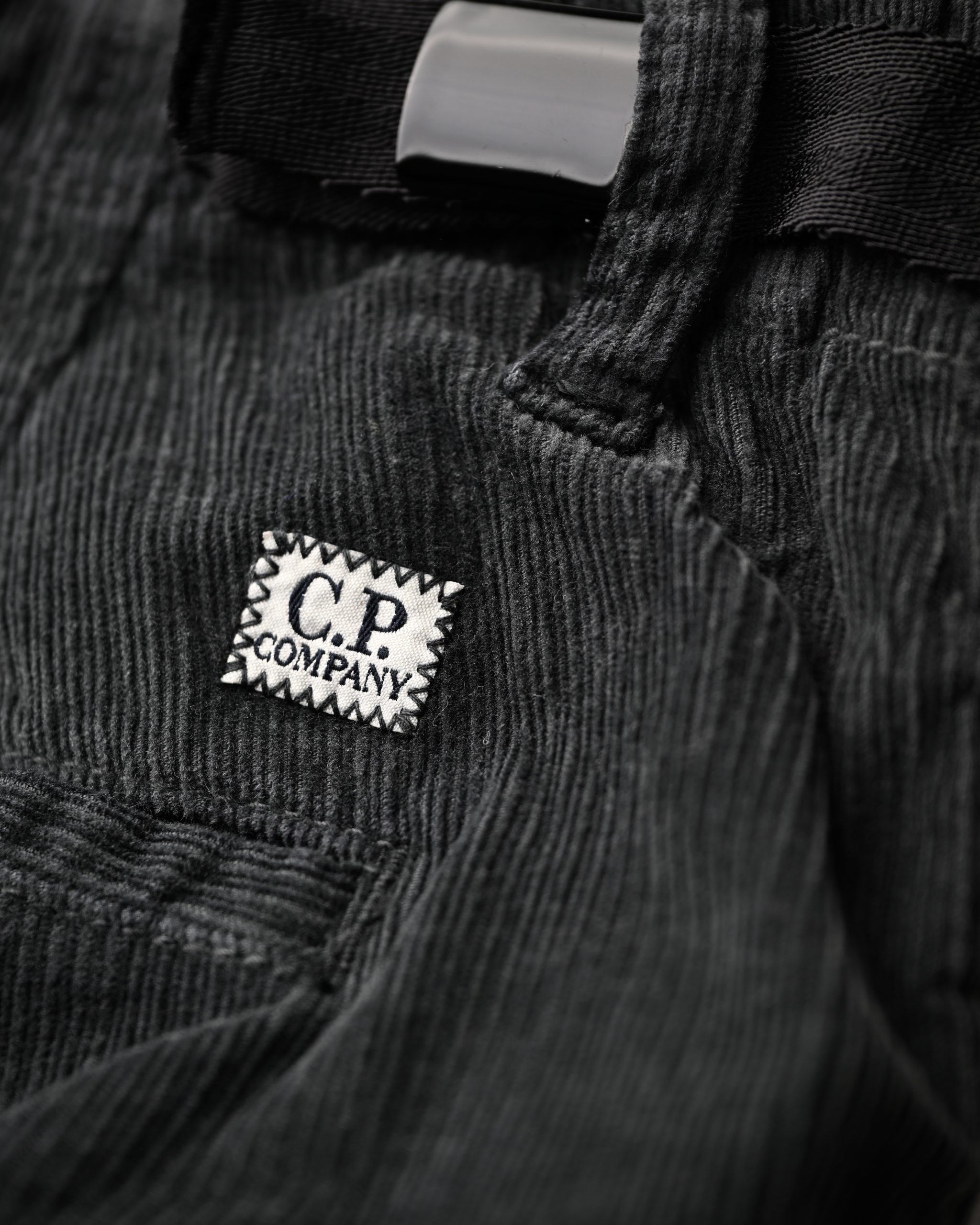 CP COMPANY CORDUROY ERGONOMIC CARGO PANTS (W34) - Jazzy Badger
