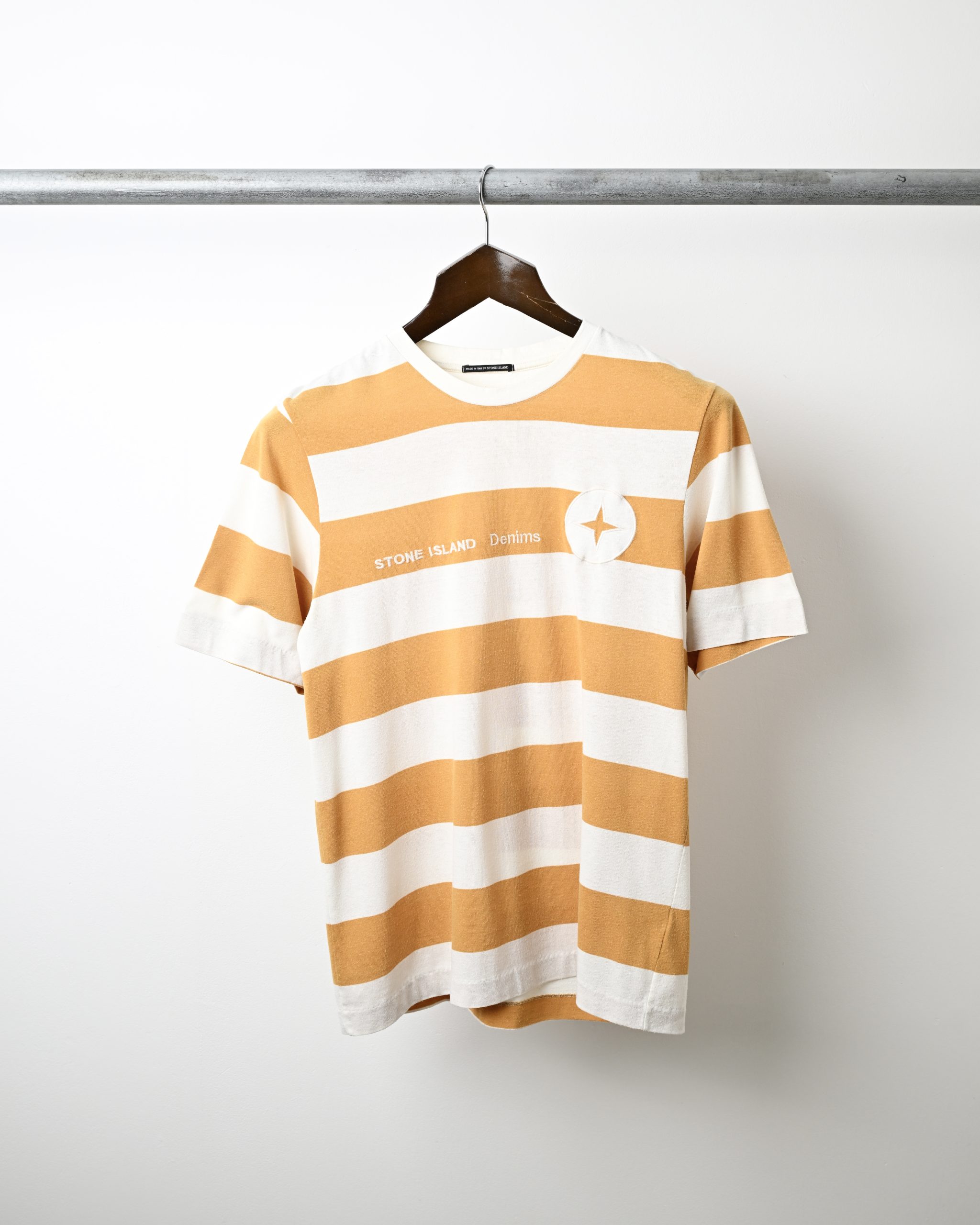 STONE ISLAND DENIMS 2005 STRIPED T-SHIRT (M)