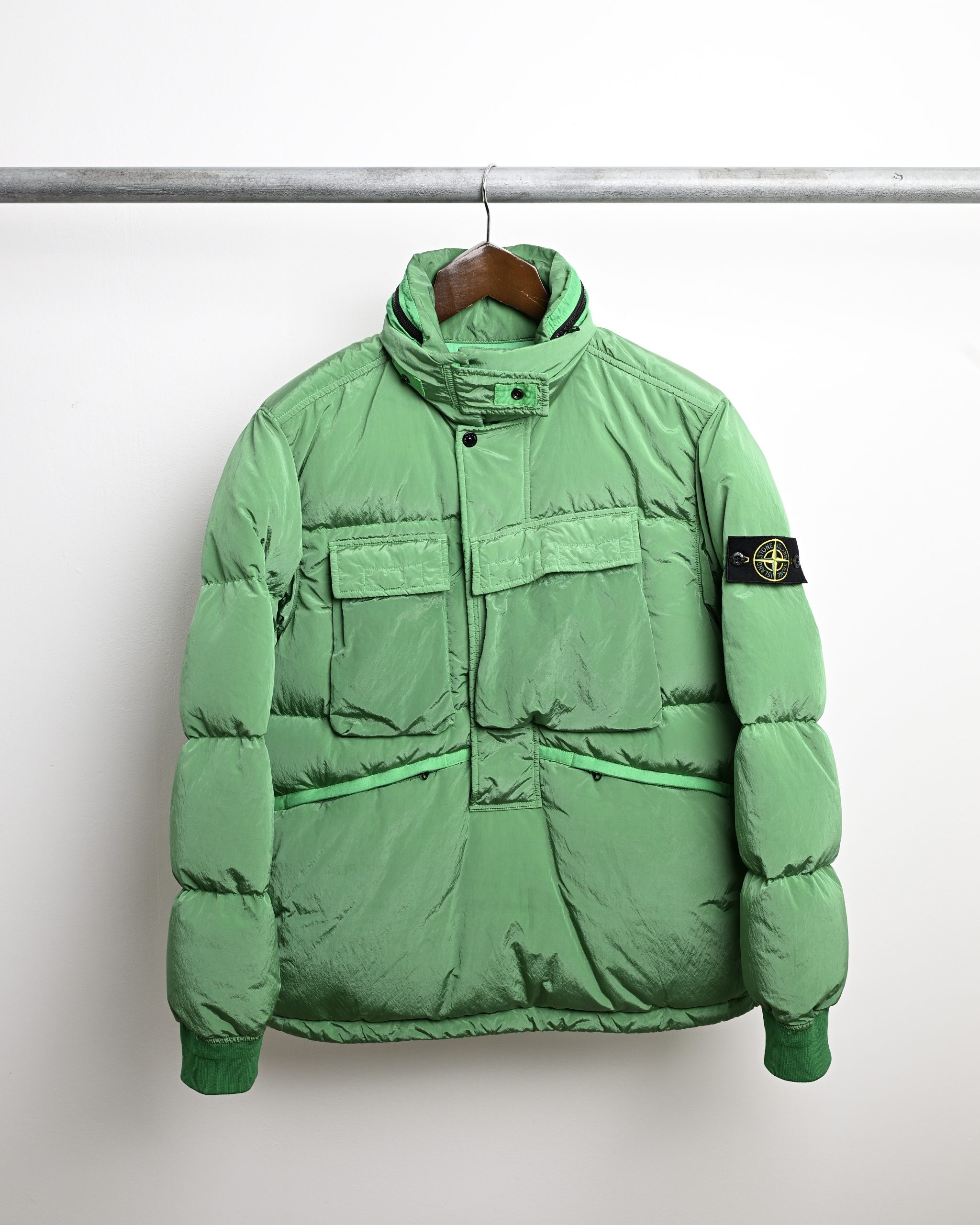 AW 1998 STONE ISLAND GARMENT DYED NY-WOOL MULTI POCKET JACKET