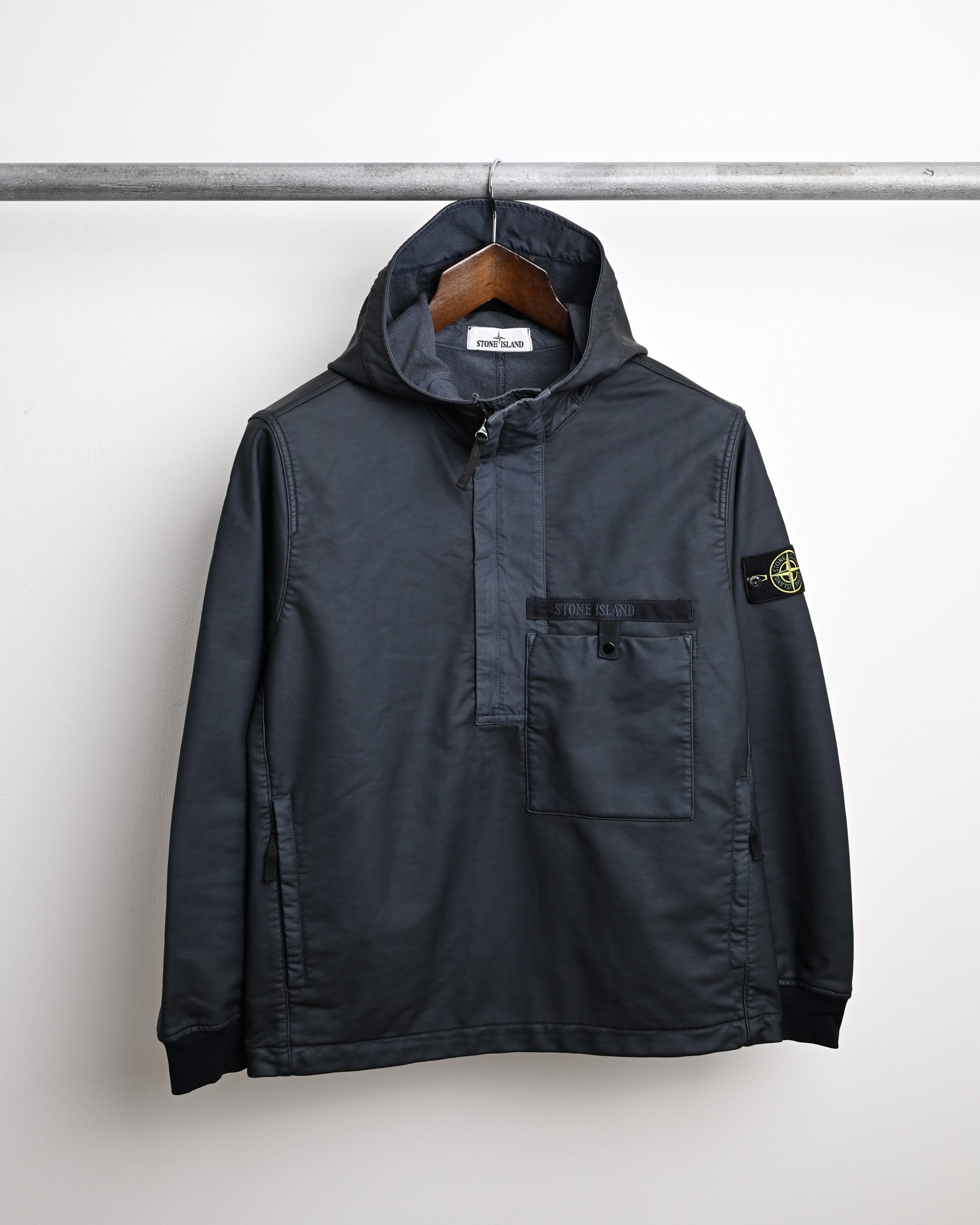 STONE ISLAND FELPA DIAGONALE GOMMATA SMOCK (M)